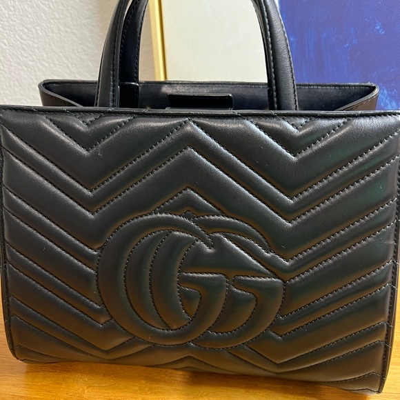 Authentic Gucci Marmont Tote Matelasse small black - Picture 13 of 15